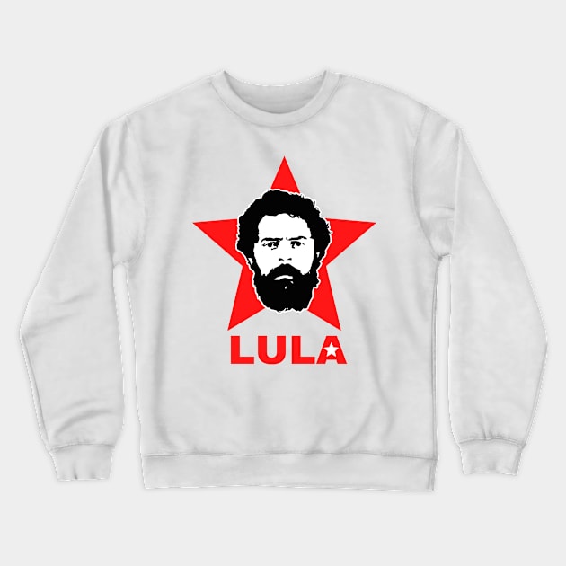 Lula 2022, Lula presidente, Lula Livre Crewneck Sweatshirt by euheincaio